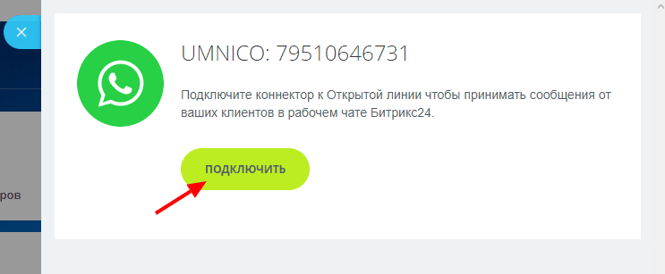 Connecting Umnico & WhatsApp - Step 1