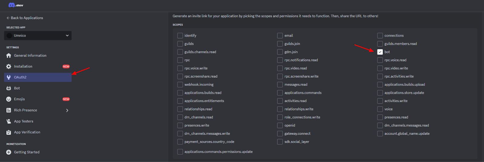 Discord Development Portal