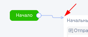 Стрелка в сценарии чат-бота