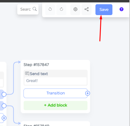 saving chatbot script