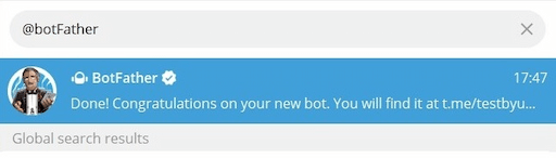 Telegram search