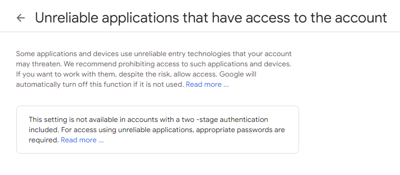 Insecure Applications