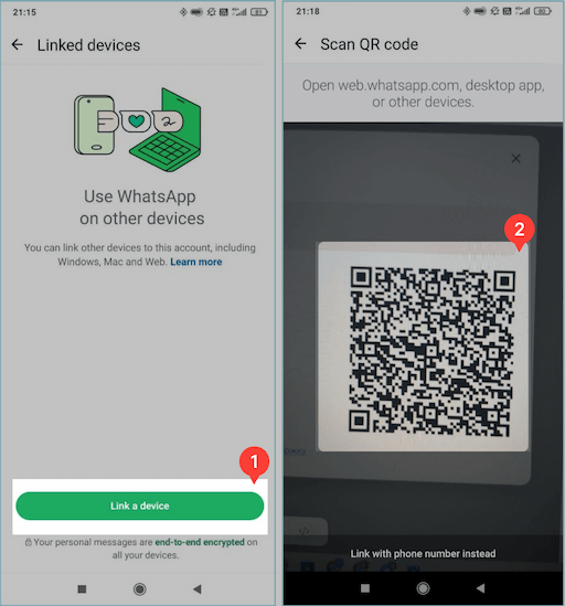 Linking a new device