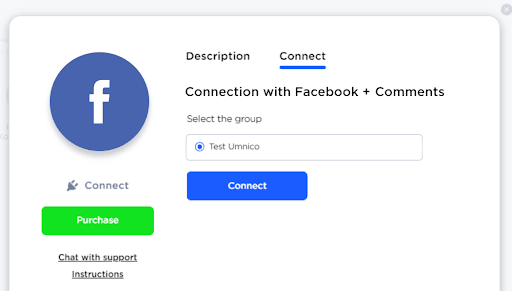 Facebook comments settings