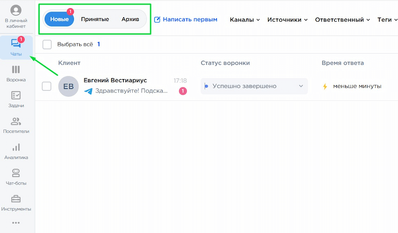 Chats display modes