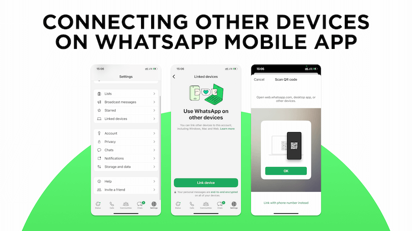 Setting up linked devices on WhatsApp