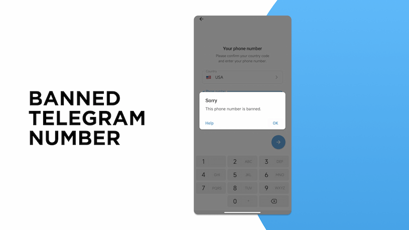 Banned Telegram number