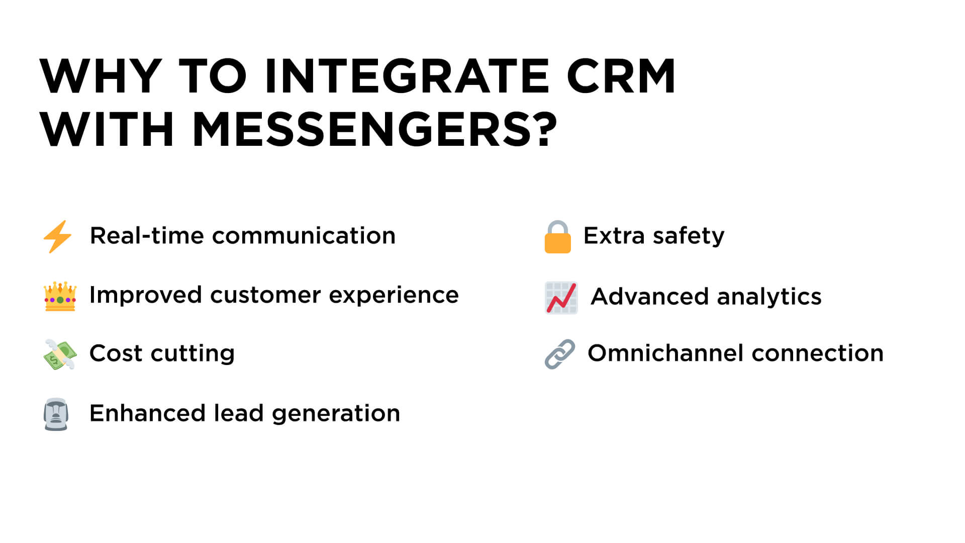 Why do you need to integrate CRM with messengers?